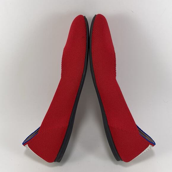 Rothy’s The Flats Round Toe Ballet Flat Shoes Women's Size 6.5 Scooter Red - Picture 6 of 9